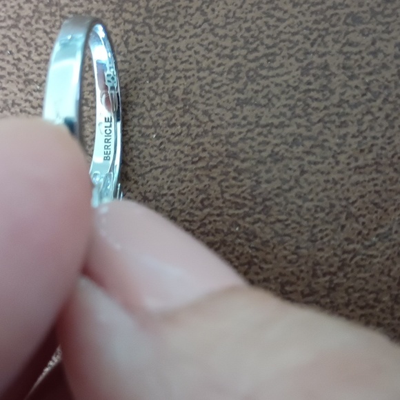 Berricle Simulated Emerald & CZ Ring - Picture 3 of 5